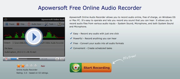 registrare audio
