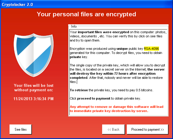 cryptolocker 2.0 Il ritorno di Cryptolocker: il malware che prende in ostaggio i vostri file!