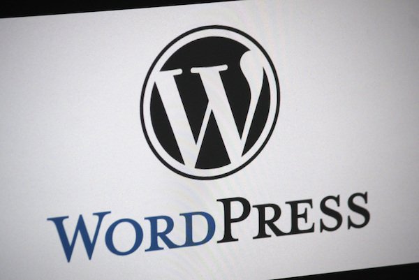 Foto che mostra il logo di WordPress