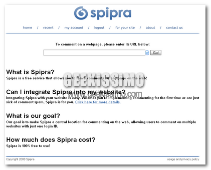 Spipra nuovo servizio