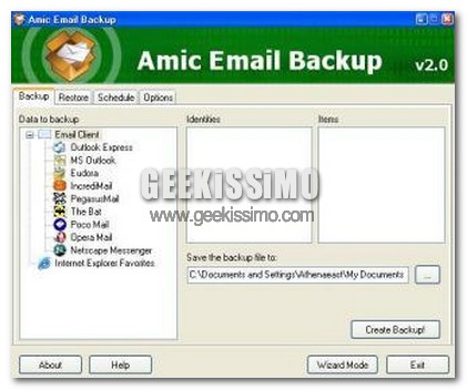 Amic email backup 23