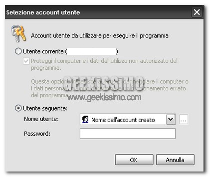 Trucchetto per multiaccount