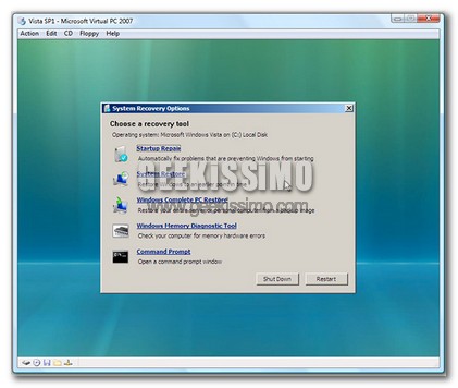 disco di ripristino windows vista gratis