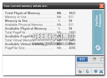 Instant Memory Cleaner libera un pò di RAM2