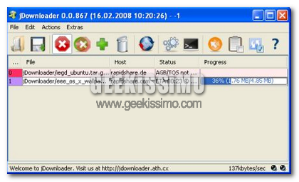 jDownloader: scaricare da RapidShare con facilità