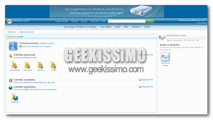 Windows Live Skydrive ora con 5 GB di spazio a disposizione