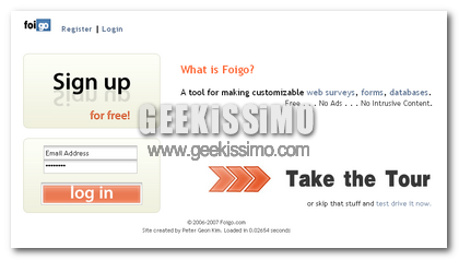 Creare sondaggi, form, database con Foigo