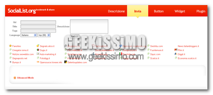 SocialList: i tuoi contenuti in tutto il web con un click