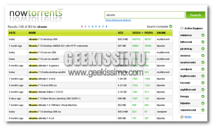 Cerca tra più tracker torrent con NowTorrent