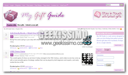 Idee regalo: un nuovo aiuto dal web grazie a MyGiftGuide