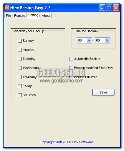 Backup facili e veloci con Hinx Backup Easy