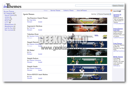 InThemes: galleria per temi iGoogle non ufficiale