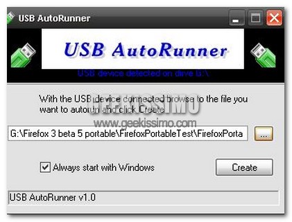 USB AutoRunner ovvero come lanciare programmi e file quando si collega la penna USB al pc