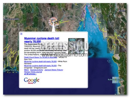 Google Earth aggiunge le News