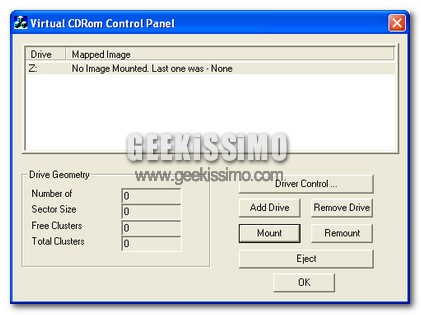 Virtual CD-ROM Control Panel ovvero l\'alternativa a Daemon per la virtualizzazione