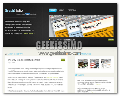 Tema: FreshFolio