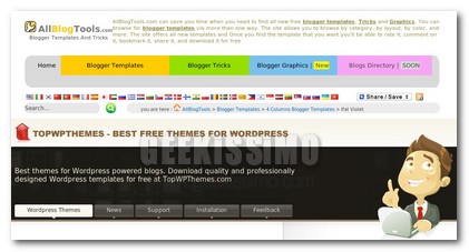Top WordPress Themes e Blogger..