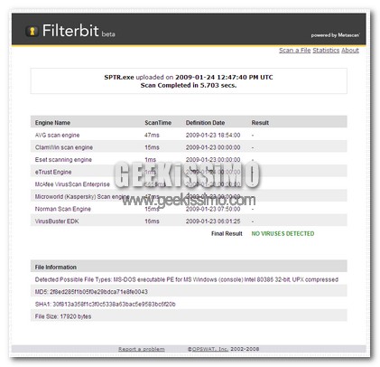 Filterbit website