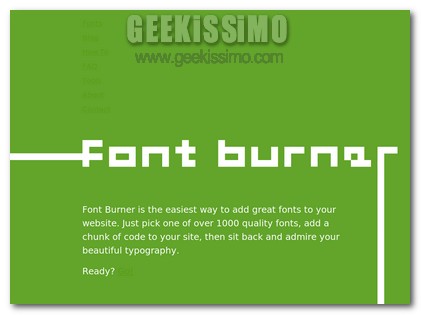 Font Burner