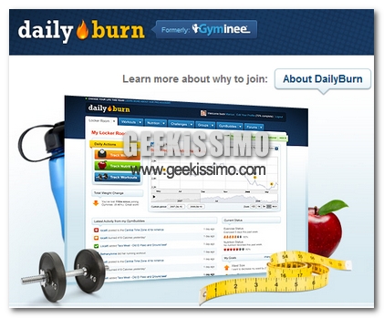 DailyBurn, le tue attività di Fitness a portata di mouse!