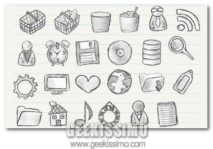 hand draw icons