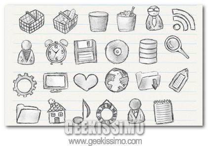 hand draw icons