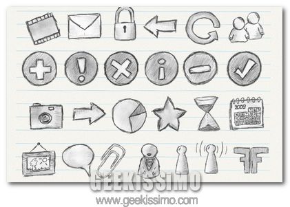 hand draw icons