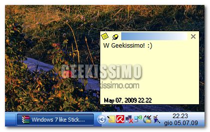 post it windows 7