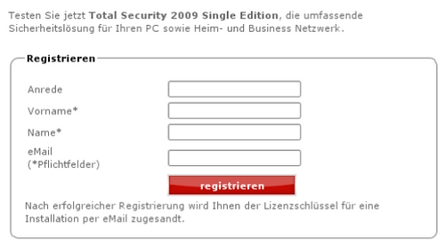RegistazioneBitDefender2009
