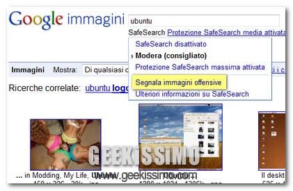 Google Immagini offensive