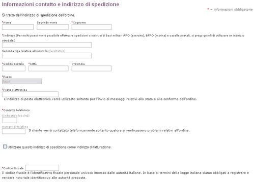 registrazione ordercd