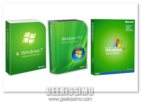 windows 7 xp vista