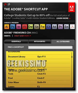 adobeshortcutsapps