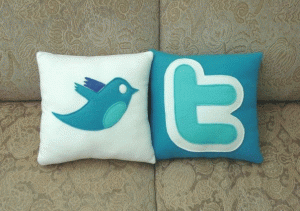 Cuscino Twitter Bird e Cuscino Twitter