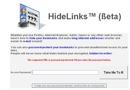 hidelinks_password