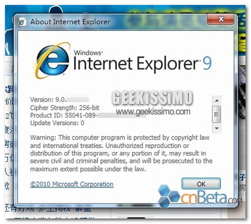 Internet Explorer 9