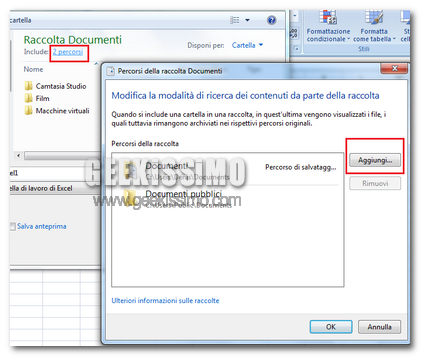 Cambiare directory di default