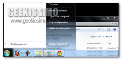 Disattivare campi di ricerca rapida in Windows 7