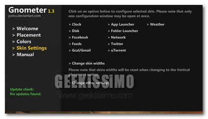 Skin rainmeter
