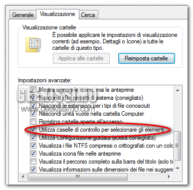 Selezione multipla windows explorer
