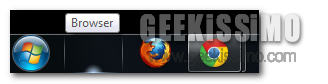 Organizzare icone nella taskbar