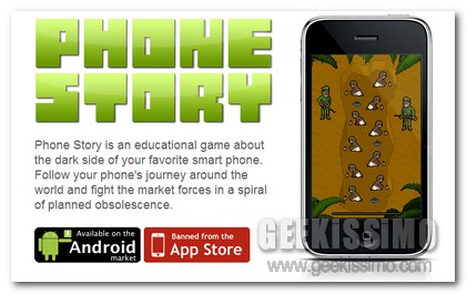 Phone Story gioco anti-IPhone 