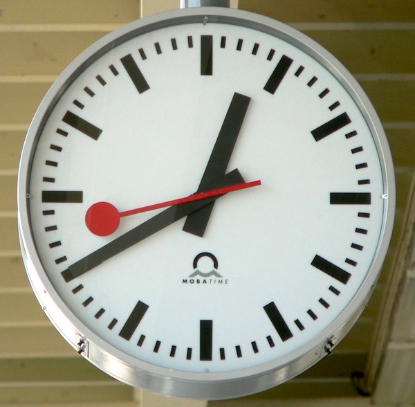 iPad orologio ferrovie svizzere