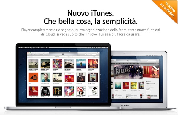 iTunes 11 in arrivo a novembre