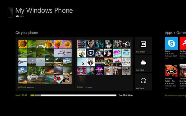 Windows Phone 8 app Windows 8