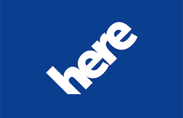 Immagine che mostra il logo di Nokia HERE Maps