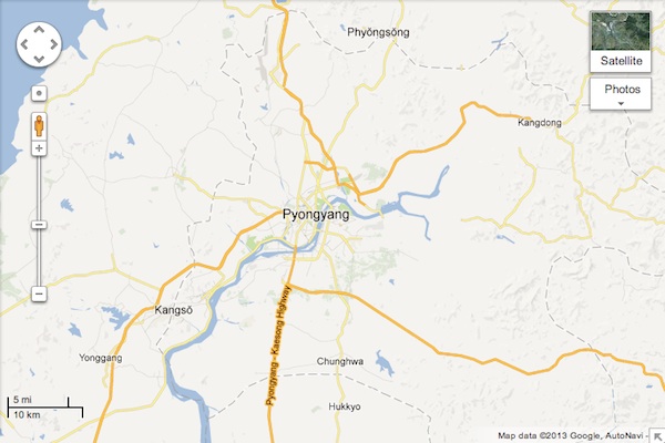 Google Maps Corea del Nord