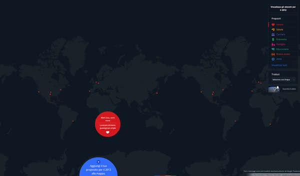 Google mappa buoni propositi 2013