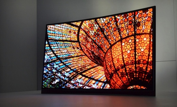 Samsung CES TV display curvo