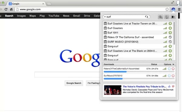 Download torrent da Google Chrome